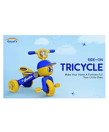 Goyal's Rambo Baby Tricycle with Music & Lights - Blue