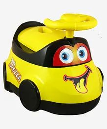 Goyal's Brezza Potty Toilet Training Seat with Removable Bowl & Closable Cover - Yellow
