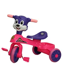 Goyal's Chikoo Baby Tricycle Ride On With Music & Lights- Pink