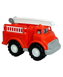 Goyal's Fire Brigade Ambulance Toy Vehicle with Fire Rescue Ladders No Metal Axle or Nut Used No Sharp Edges Safe Toy for Baby Kids - Red