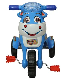 Goyal's Happy Birthday Baby Tricycle Ride On With Music & Light- Blue