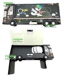Yamama Double Compartment Bus Pencil Box - Black
