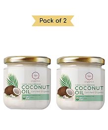 T&H Organics Organic Cold Pressed Virgin Coconut Oil Pack of 2 - 320 ml 