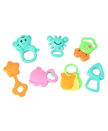 Toysons Baby Rattles Pack of 7 ( Design & Color may vary )