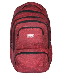 De Vagabond Abstract 4.21 Semi Nylon/Polyester Backpack Red - 17.7 Inches