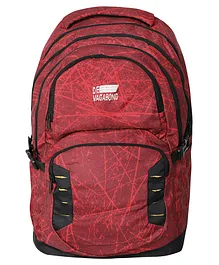 De Vagabond Abstract 5.21 Semi Nylon/Polyester Backpack Red - 20.47 Inches