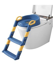 R For Rabbit Potty Seat with Built In Ladder - Blue & Yellow