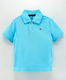 Tommy Hilfiger Half Sleeves Polo T Shirt - Blue