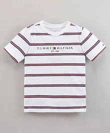 Tommy Hilfiger Half Sleeves Striped T-Shirt - Multicolor