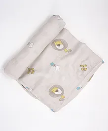 Cocoon Multi Bamboo Muslin Swaddle Mighty Lion - Yellow