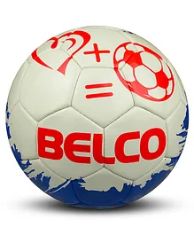 BELCO White Premium PVC Love Football Size 5- White
