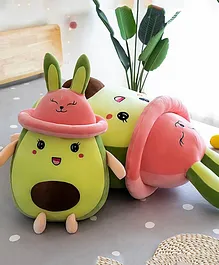 Little Hunk Fruit Pillow Rabbit Avocado Doll Plush Toy - Height 25cm