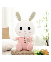 LITTLE HUNK Rabbit Soft Toy Peach White - Height 32 cm