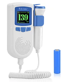 Dr. Odin Fetal Doppler Heart Rate Monitor with USB Charging Headphone Jack Built In Speaker - Blue