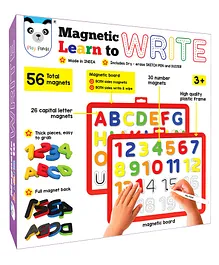 Play Panda Magnetic Learn To Write Capital Letters and Numbers - 56 Pieces
