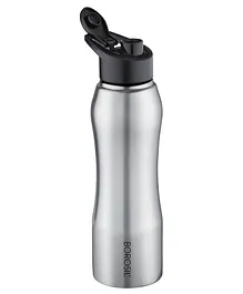 Borosil Hydra Grip N Sip Flask Bottle Silver - 750 ml 