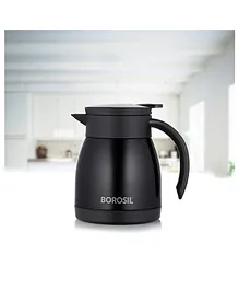 Borosil Hydra Double Walled Vacuum Insulated Flask Teapot Black - 500 ml 