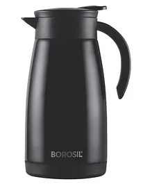 Borosil Hydra Double Walled Vacuum Insulated Flask Teapot Black - 1000 ml
