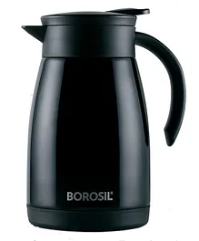 Borosil Hydra Double Walled Vacuum Insulated Flask Teapot Black - 1500 ml