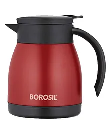 Borosil Hydra Double Walled Vacuum Insulated Flask Teapot Red - 500 ml