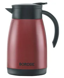 Borosil Hydra Double Walled Vacuum Insulated Flask Teapot Red - 750 ml
