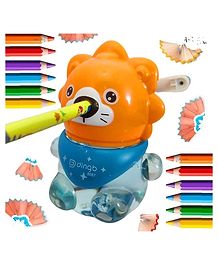 NEGOCIO Lion Shaped Pencil Sharpener Machine (Color May Vary)