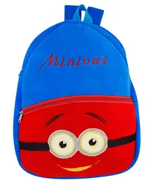 SS Impex Minions Plush School Bag Blue - 14.5 Inches