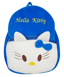 SS Impex Hello Kitty Plush School Bag Blue - 14.5 Inches
