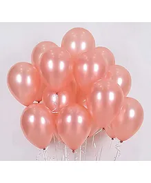 AMFIN Metallic Balloons with Ribbons set Rosegold - Pack of 208