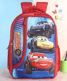 Disney Pixar Cars Kids School Bag Red - 18 Inches (Color and Print May Vary)