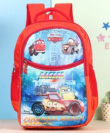 Disney Pixar Cars Kids School Bag Red - Height 18 inches