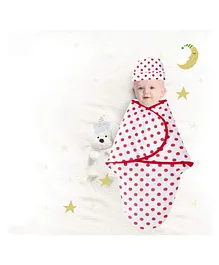 Baby Wish Baby Swaddle Wrap for Newborn Choco Wrapper Set