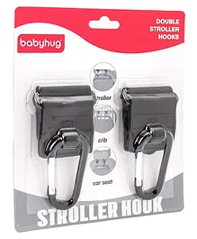 Babyhug Stroller Hook Pack Of 2 - Black