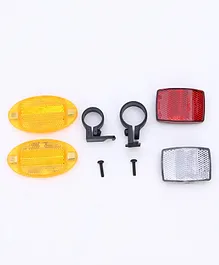  Pine kids Bicycle Reflector Pack of 4 - Yellow Red