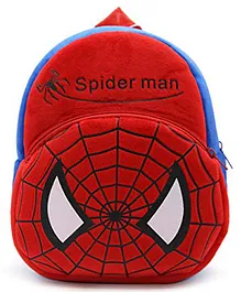 Deals India Spiderman Plush School Bag Red - 13 Inches