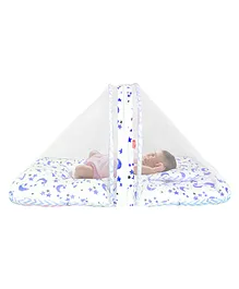VParents Galaxy Baby Bedding Set with Mosquito Net and Pillow - Blue