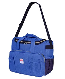 VParents Stylish Maternity Multipurpose Mother Bag Cum Diaper Backpack Sholder 11 Pockets - Sky Blue
