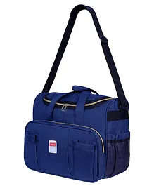 VParents Stylish Maternity Multipurpose Mother Bag Cum Diaper Backpack Sholder 11 Pockets - Navy Blue