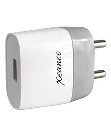Xeanco 2.1 A Adapter Wall Charger Without Cable - White Grey