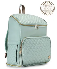 Baby Jalebi The Super Trooper Personalised Luxe Backpack Style Maternity Diaper Bag 28 Litres - Mint Aqua