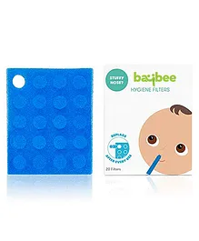 Baybee Nose Cleaner Nasal Aspirator Replacement Filters Blue - 20 Pieces