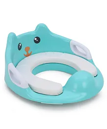 Potty Seat With Handle & Backrest - Green
