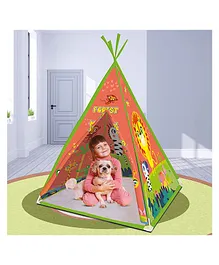 Webby Magical Forest Tee Pee Play Tent House For Kids - Multicolour 