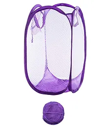 Kids Mandi Nylon Mesh Popup Foldable Laundry Basket (Colour May Vary)
