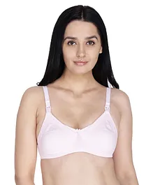 Anoma Full Cup Non Wired Non Padded Maternity Bra - Pink
