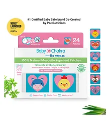 BabyChakra 100% Natural Mosquito Repellent Patches - 24 Pieces