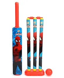 Muren Spiderman Print Cricket Set (Colour May Vary)
