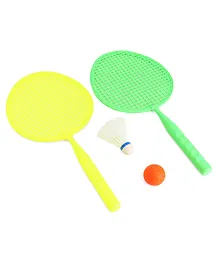 Ratnas Happy Time Jungle Badminton Set with Ball and Shuttlecock Colour May Vary
