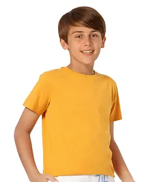 Jack & Jones Junior Half Sleeves T-Shirt- Orange
