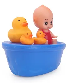 Ratna Squeezable Bath Toys Pack of 5 - (Colour May Vary)